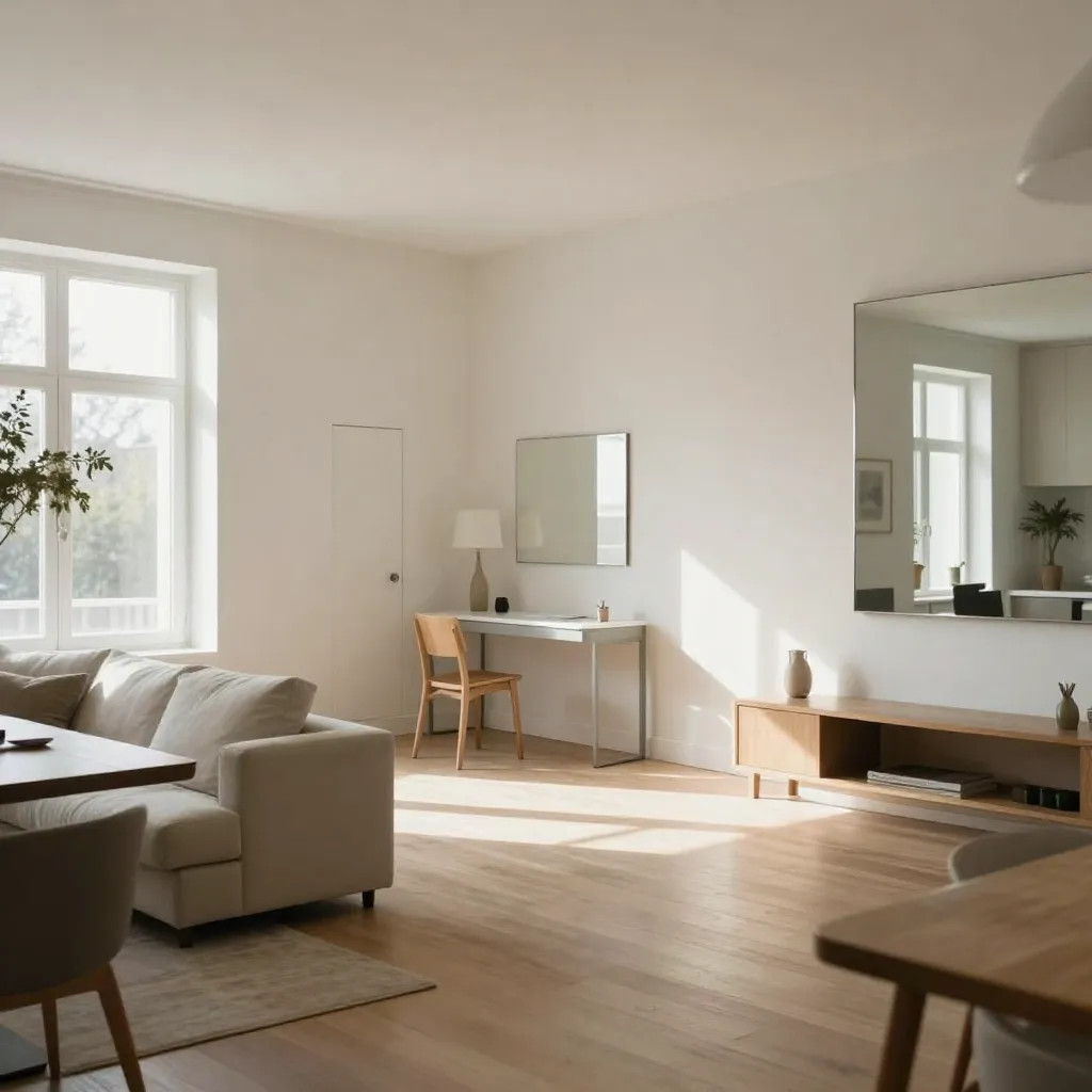 Warmtekaart van lichtverdeling in woonkamer